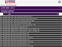 Tablet Screenshot of horseplayers.com
